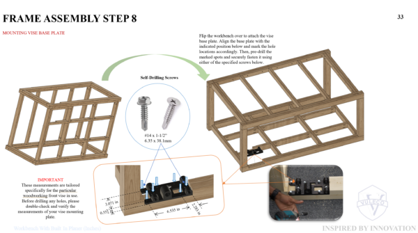 WORKBENCH WITH BUILT IN PLANER (IMPERIAL) - Image 6